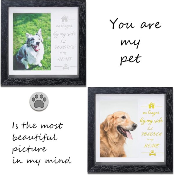 KCRasan Pet Picture Frame Memorial - Dog Memorial Sentiment Frame for Loss of Dog Gifts - Pet Collar Frame Remembrance Sympathy Dog or Cat Tribute Keepsake - Image 4