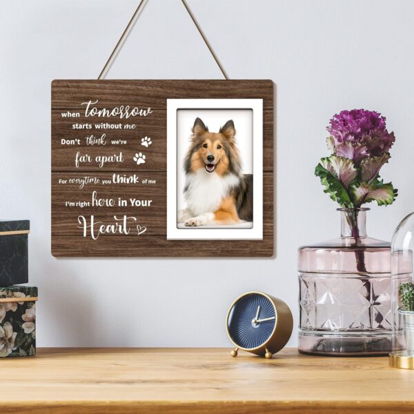 Popular Dog Memorial Gifts, Bereavement Gifts for Loss of Pet Cat Dog - Pet Memorial Picture Frame for 4x6 Photos, Loss of Dog Sympathy Gift, Pet Passing Away or Loss Gifts - Image 5