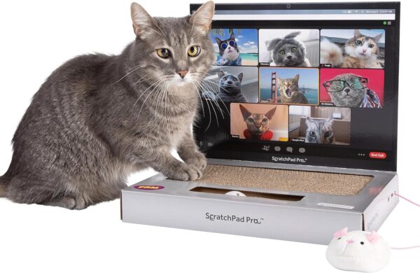 The Original ScratchPad Pro — Cardboard Laptop Cat Scratcher, Interactive Cat Toys for Indoor Cats, Kitten Supplies and Cat Stuff by Relatable