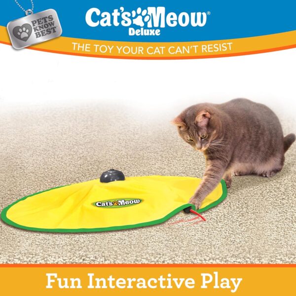 Cat's Meow Motorized Wand Cat Toy, Automatic 30 Minute Shut Off, 3 Speed Settings, The Toy Your Cat Can't Resist, Pets Know Best - Image 5