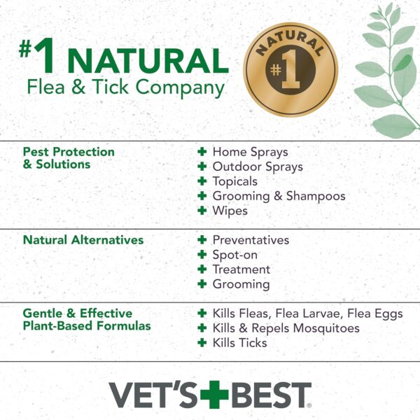 Vet's Best Flea and Tick Repellent Collar for Cats - Flea and Tick Prevention for Cats - Plant-Based Ingredients - Certified Natural Oils - Up to 20” Neck Size - Image 7