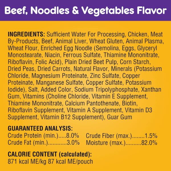 PEDIGREE CHOICE CUTS IN GRAVY Adult Soft Wet Dog Food 18-Pack Variety Pack, 3.5 oz Pouches - Image 13