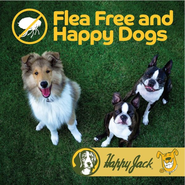 Happy Jack Flea and Tick Powder for Dogs & Puppies, Flea Powder for Carpets, Flea Treatment & Control, Kills Fleas, Ticks & Lice, Odorless & Non-Staining, Dust on Sleeping Quarters & Furniture (5 oz) - Image 3