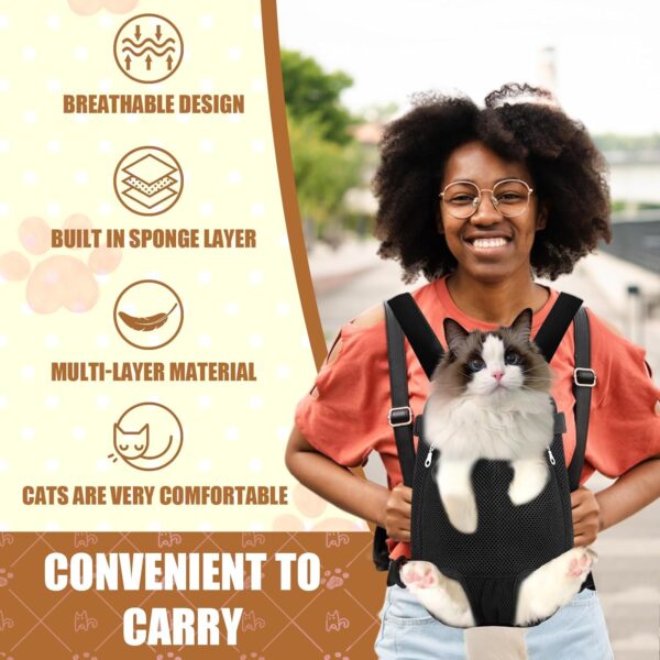 Pet Dog Carrier Backpack Adjustable Dog Front Carrier, Dog Hiking Backpack, Front Facing Dog Carrier, Dog Hiking Backpack, Puppy Backpack, Cat Front Carrier Chest - Image 5