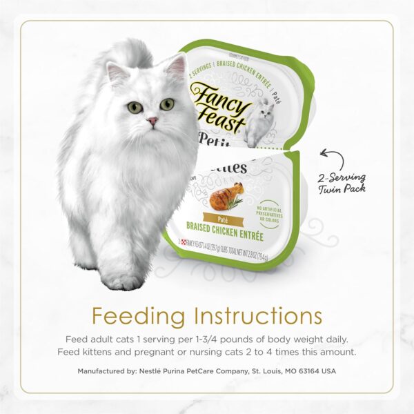 Purina Fancy Feast Gourmet Wet Cat Food Variety Pack, Petites Pate Collection, break-apart tubs, 24 servings - (Pack of 12) 2.8 oz. Tubs - Image 9