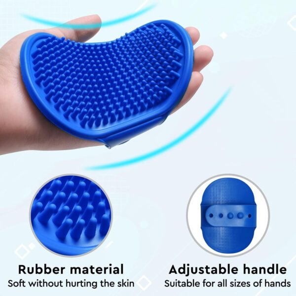 Cat Grooming Glove Brush,Self-Cleaning Slicker Pet Brush for Short and Long Haired Pets,Dog Bath Brush for Shedding and Grooming,Removes Loose Hair and Tangles,Promote Circulation - Image 6