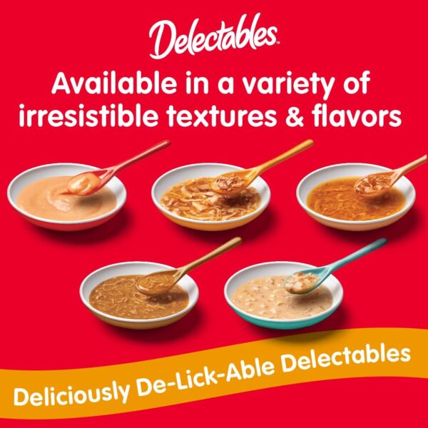 Delectables Bisque Lickable Wet Cat Treats - Chicken, Tuna & Shrimp, 12 count - Image 9