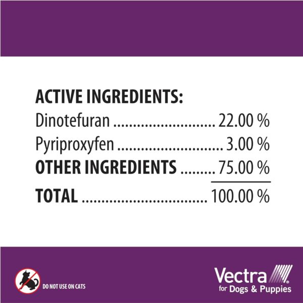 Vectra® for Dogs & Puppies Flea Treatment & Prevention for Medium Dogs (21-55 lbs.) 3-month supply - Image 2