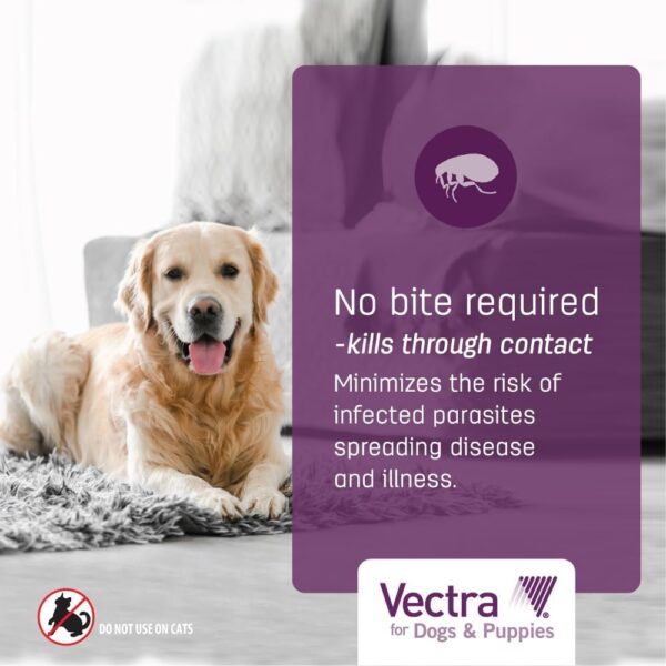 Vectra® for Dogs & Puppies Flea Treatment & Prevention for Medium Dogs (21-55 lbs.) 3-month supply - Image 4