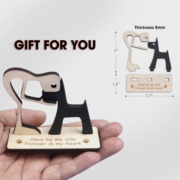 6'' Labrador Retrievers Dog Memorial Suncatcher & Wooden Dog Paw Keychain Ornament Window Hanging Pet of Loss Dog Sympathy Gift for Dog Lovers Car Hanging SCD-B2-6-74 - Image 4