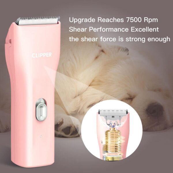 Dog Grooming Kit Clipper for Thick Coat Low Noise Cordless Cat Hair Trimmer Rechargeable Shaver Pet Grooming Tools for Small and Large Animals - Image 6