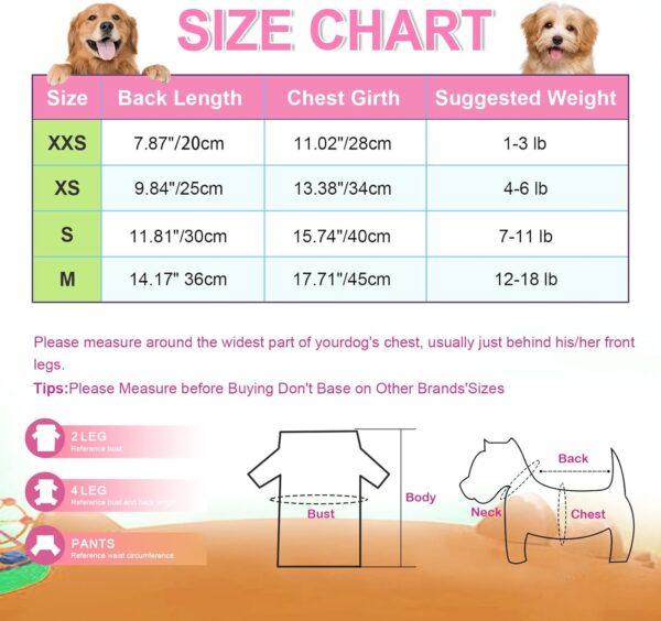 XXS Dog Clothes Girl Halloween Dog Dress Dog Spring Clothes for Small Dogs Girl Dog Dresses XS Dog Clothes for Chihuahua Yorkie Teacup Pet Coat Dog Outfit Cat Apparel, XS, Coffee - Image 2