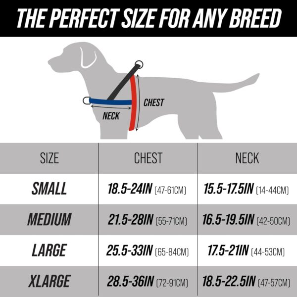 Leashboss No Pull Dog Harness, Easy Walk for Small, Medium, and Large Pets, Reflective with Rear and Front Clip Attachment (Space Pattern, Small) - Image 2