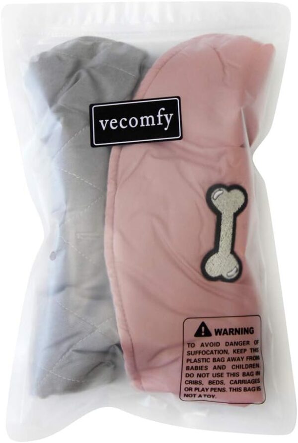 Vecomfy Reversible Dog Coats for Small Dogs Waterproof Warm Puppy Jacket for Cold Winter,Pink and Grey S - Image 8