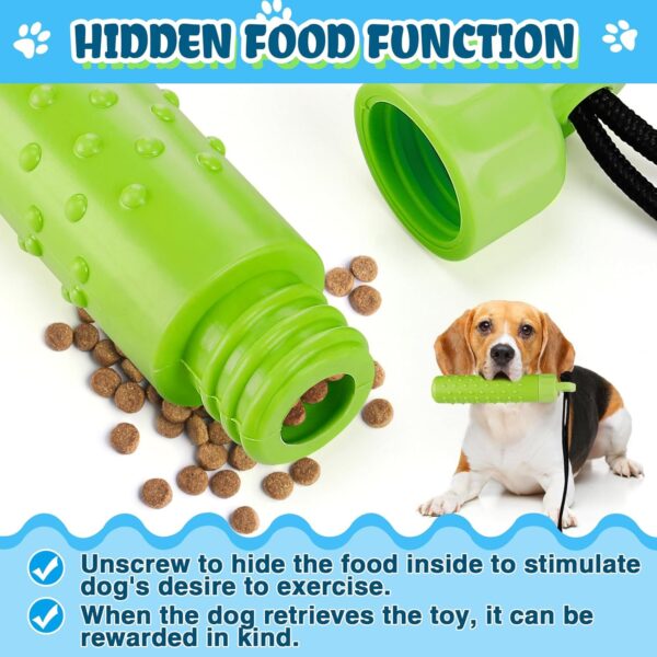 MEWTOGO Floating Dog Pool Toys - Interactive Fetching Dog Water Toys for Hiding Food, Lightweight TPR Bumper Toys with Rope for Summer Dogs Outdoor Training Playing, 2Pcs - Image 2