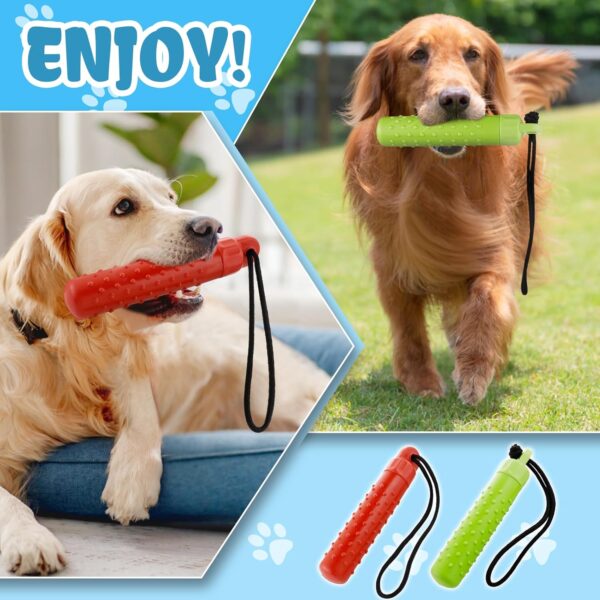 MEWTOGO Floating Dog Pool Toys - Interactive Fetching Dog Water Toys for Hiding Food, Lightweight TPR Bumper Toys with Rope for Summer Dogs Outdoor Training Playing, 2Pcs - Image 7