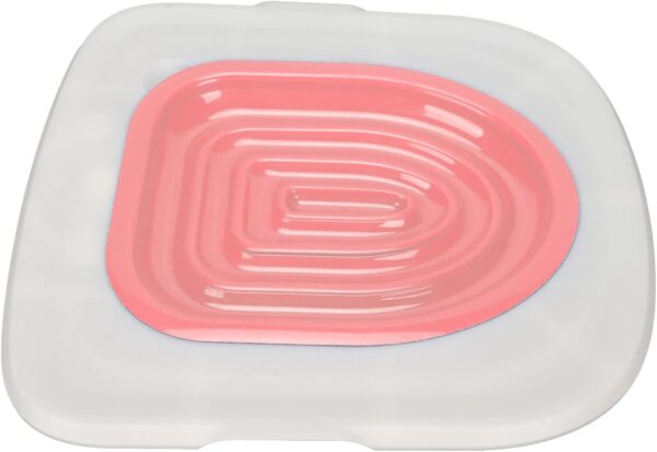 Cat Toilet Seat Training Kit, Professional Teach Cat to Use Toilet Cat Toilet Training Kit, Universal Reusable Cat Toilet Trainer Cat Litter Tray Kit Kitty Potty Train System for Pet Cleaning(Pink) - Image 9