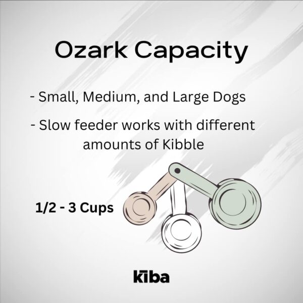 Stainless Steel Slow Feed/Feeder Dog Bowl (Ultra Premium) 64oz - Kiba Pet Supply Ozark - Superior 304 - Food Grade, Non-Slip, Rust Resistant - Perfect for Medium to Large Breeds - Image 9