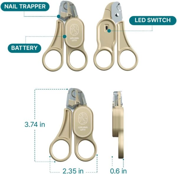 LOOKUT CAT Cat Nail Trimmers with Quick-Finder - Patent Designed for Cats - Cat Nail Clipper with Posco Steel Blades - Safe and Easy Cuts for Cats Claw Unas Garras de Gato - Image 7