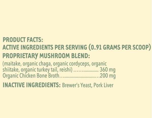 iHeartCats Bone Broth for Cats - Bone Broth & Mushroom Gold Powder Supplement for Immune System Support, Improved Mobility & Flexibility and Natural Detox - Turkey Tail Mushroom for Cats - Image 8