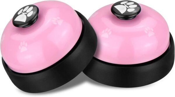 Comsmart Dog Training Bell, Set of 2 Dog Puppy Pet Potty Training Bells, Dog Cat Door Bell Tell Bell with Non-Skid Rubber Base