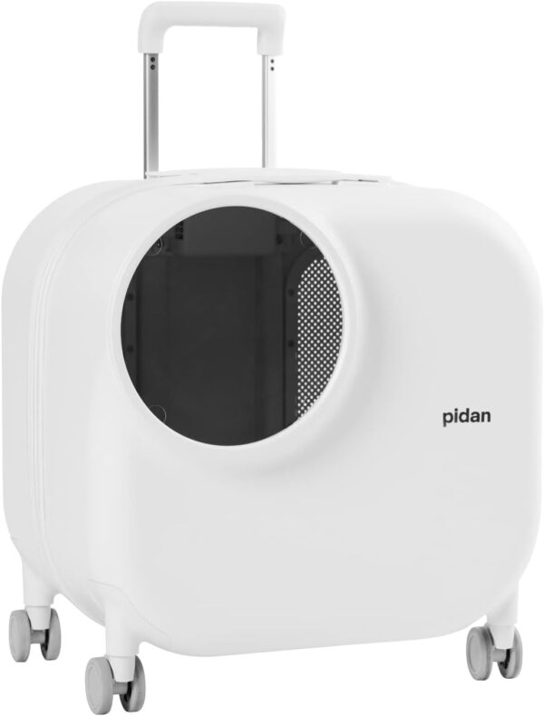 pidan Pet Carrier Large,Pet Suitcase,for Cat and Small Dog,Pet Trolley Case,Pet Rolling Carrier,with Ledlight and Ventilation System,Rechargeable