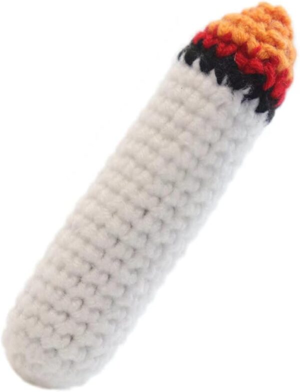 Catnip Toy for Cats Handmade Crocheted Cartoon Joint Cat Kicker Toy Teething Chew