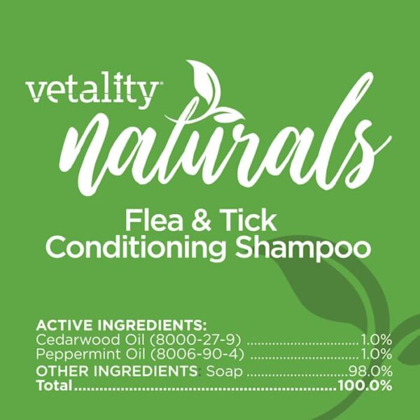 Naturals Flea & Tick Conditioning Shampoo for Dogs, 8 fl. oz. - Image 4