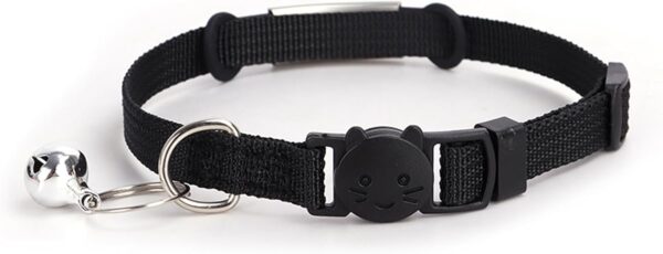 Personalized Kitten Cat Collar with Safe Breakaway Quick Release Buckle Bell ID Tag Custom Name and Phone Number for Boy Girl Cats - Image 2