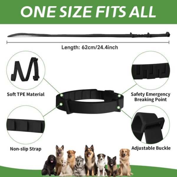 4 Pack Flea Collar for Dogs, Natural Flea and Tick Collar for Dogs, 8-Month Flea and Tick Prevention for Dogs, Dog Flea & Tick Control, Water Resistant Dog Flea Collar for Dogs, Black - Image 4