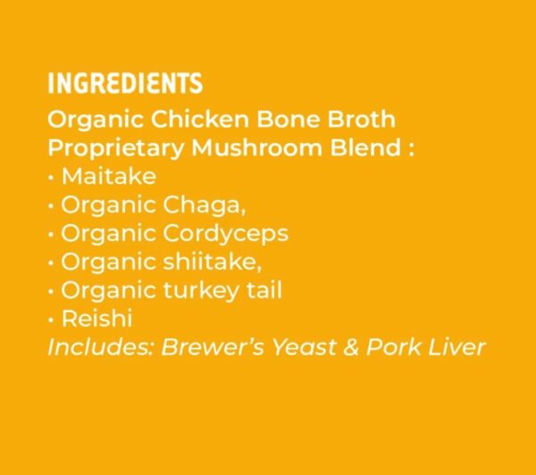 iHeartCats Bone Broth for Cats - Bone Broth & Mushroom Gold Powder Supplement for Immune System Support, Improved Mobility & Flexibility and Natural Detox - Turkey Tail Mushroom for Cats - Image 6