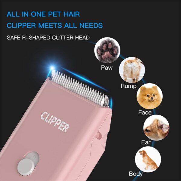 Home Professional Dog Grooming Kit Clipper Low Noise USB Rechargeable for Dog Cat - Image 4