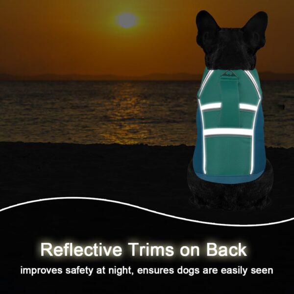 Dog Life Jacket, Reflective & Adjustable Dog Life Vest for Swimming & Boating, Ripstop Pet Safety Vest with Rescue Handle, High Buoyancy Dog Life Preserver for Small Medium Large Dogs - Image 4