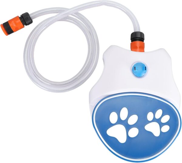 Dog Water Fountain Step On Activated Sprinkler Drinking Feeder, Encourages Hydration for Pets