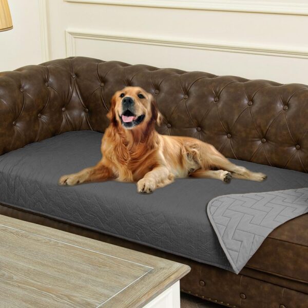 Ameritex 100% Waterproof Dog Bed Blankets double Sided Dog Couch Cover Knurling Pattern pet bed cover Reversible Furniture Couch Sofa Car for Puppy Kids - Image 9