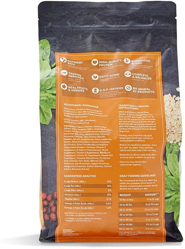 Whole Paws by Whole Foods Market, Adult Dog Food, Chicken & Quinoa Recipe, 4 Pound - Image 2