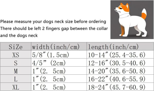 Breathable Cotton Dog Collar,Soft Padded,Cute Dog Collar,Heavy Duty Dog Collar,Adjustable for Small Medium Large Dog,Orange,Large Size - Image 5