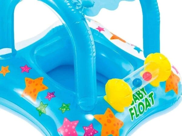 Intex Kiddie Float 32in x 26in (ages 1-2 years) , Yellow - Image 2