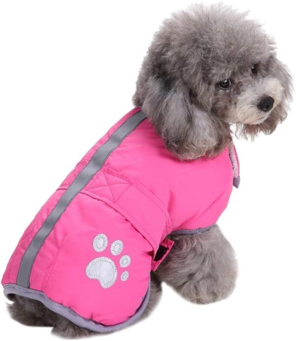 Queenmore Cold Weather Dog Coats Loft Reversible Winter Fleece Dog Vest Waterproof Pet Jacket Available in Extra Small, Small, Medium, Large Extra Large sizes