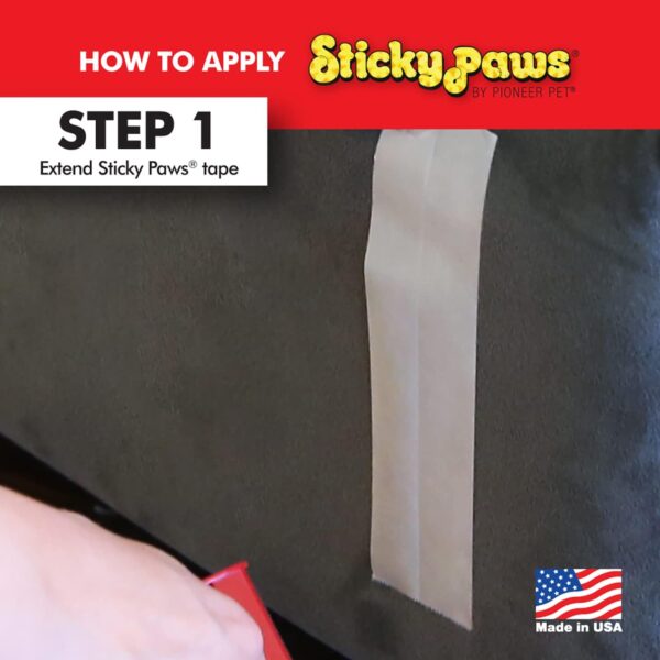 Pioneer Pet Sticky Paws Furniture Strips Cat Deterrent - Image 2