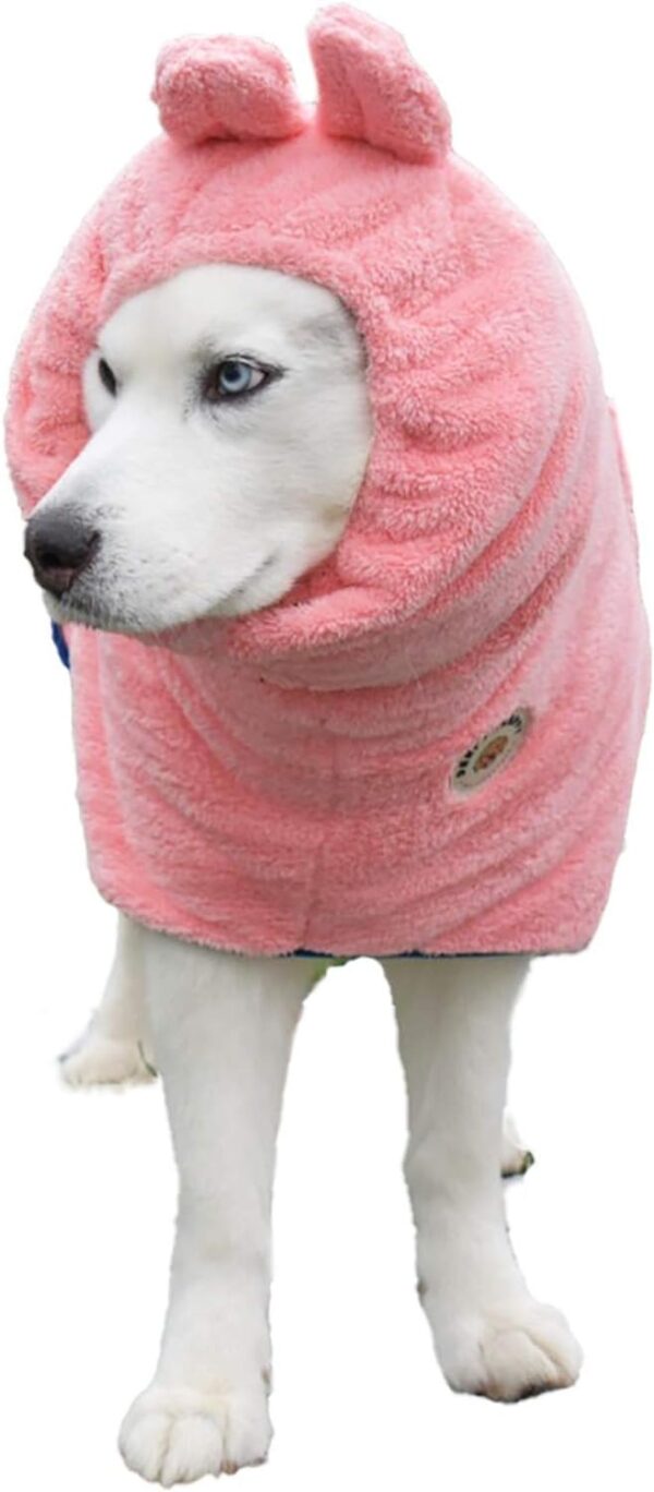 Premium Dog Bathrobe Towel, Absorbent Microfiber Robe for Small Medium Extra Large Dogs and Cats, Stylish Cozy Quick Pet Drying Towels After Bath, Pool or Beach (S, Pink)