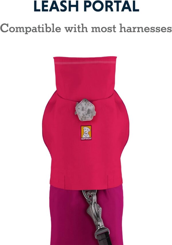 Ruffwear, Sun Shower Dog Raincoat, All-Weather Jacket, Waterproof, Windproof & Lightweight, Hibiscus Pink, X-Small - Image 5