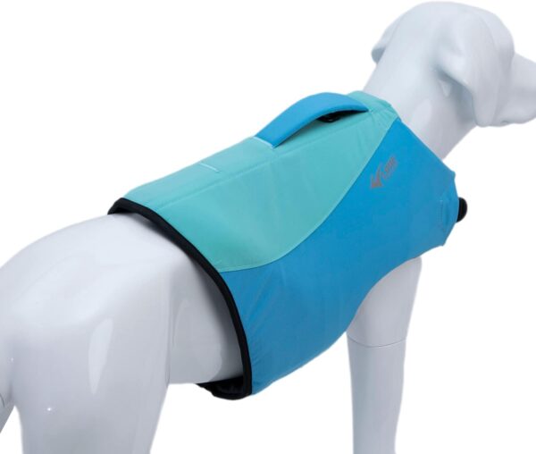 Dog Life Jacket, Sport Style Dog Float Coat with Excellent Buoyancy, Stylish Dog Swimming Safety Vest with Rescue Handle for Small Medium Large Dogs Turquoise S - Image 7