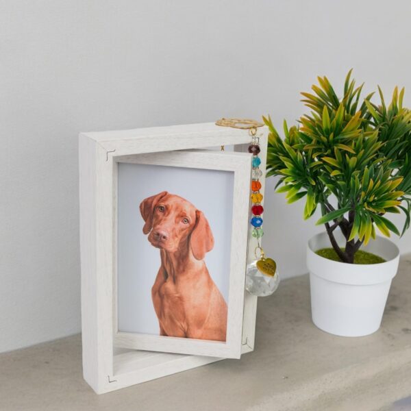 AROU Loss of Dog Sympathy Gift – Pet Memorial Gifts for Dog Set with Keychain, Suncatcher, Candle, Picture Frame – Pet Loss Sympathy Gift for Grieving Friends, Family – Dog Remembrance Gift - Image 5