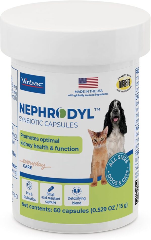 NEPHRODYL Synbiotic Capsules for dogs and cats