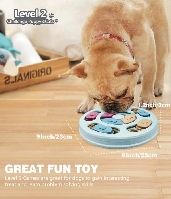 Interactive Dog Puzzle Toys - Mentally Stimulating Treat Dispenser for Training Small, Medium & Large Dogs - Image 4