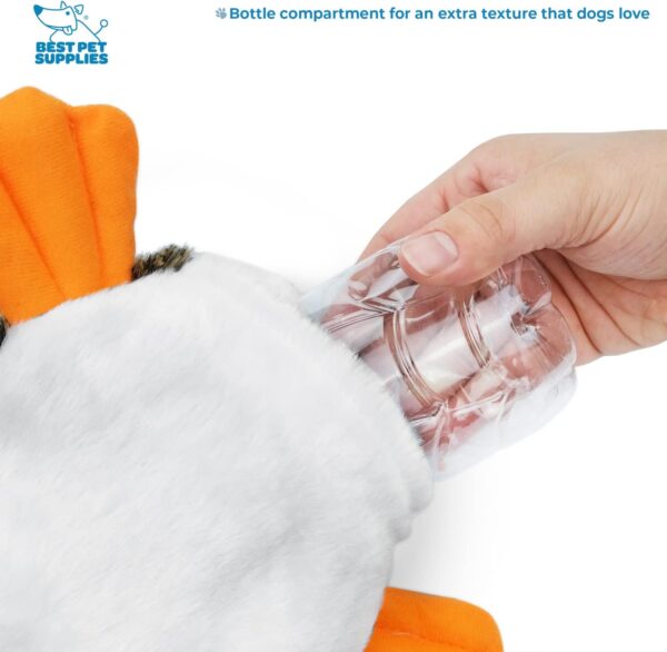 Best Pet Supplies 2-in-1 Stuffless Squeaky Dog Toys with Soft, Durable Fabric for Small, Medium, and Large Pets, No Stuffing for Indoor Play, Holds a Plastic Bottle - 4 Figures, Large - Image 10