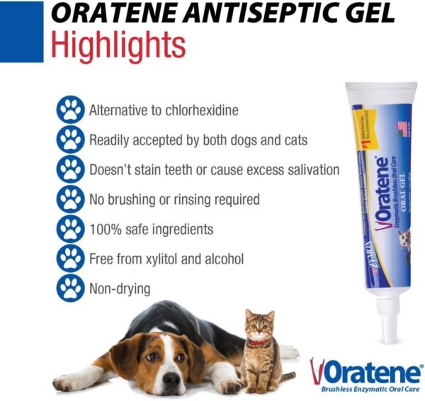 Pet King Brands ZYMOX Oratene Brushless Oral Gel for Dogs and Cats, 1oz - Image 3