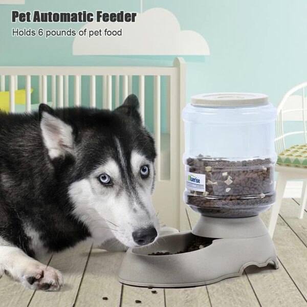 BLUERISE Pet Feeder and Water Food Dispenser Automatic for Dogs Cats, 100% No BPA, Gravity Refill, Easily Clean, Self Feeding for Small Large Pets Puppy Kitten Rabbit Bunny - Image 5