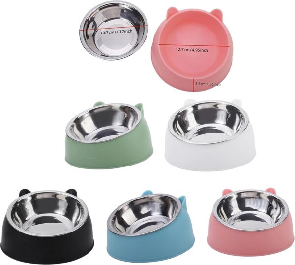 Relief Neck Pressure Bowl Cats Feeding Watering Bowl Space Saving Neck Protected Eatting Watering Bowl for Feeding - Image 5